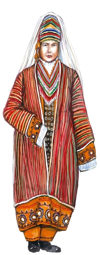 Ayollar bashahng kiyim eskizi. Surxondaryo