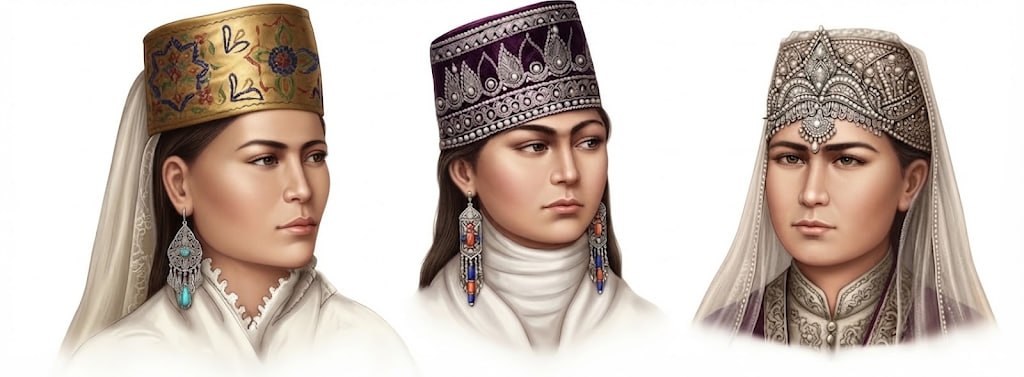 Ayollar bosh kiyimi eskizlari. Samarqand.